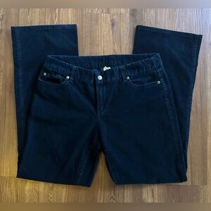 J. Crew Women’s Black Corduroy Bootcut Pants Size 10